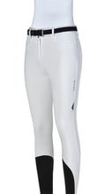 Load image into Gallery viewer, Equiline Women's Knee Grip Breeches Ernaek Higher Waist (tempest, ice & white)
