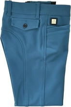 Load image into Gallery viewer, Equiline Knee Grip Breeches Atirce FW23 (seaport blue &amp; deep sand)
