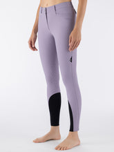 Load image into Gallery viewer, Equiline knee grip breeches Eqgurk SS26 (white/black/mauve)
