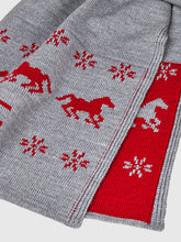 Load image into Gallery viewer, EQUILINE CHRISTMAS SCARF IN WOOL WITH EQUILINE LOGO
