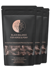 Load image into Gallery viewer, Black Balance for horses microbiome wellbeing (90servings = 1month)
