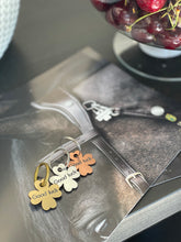 Load image into Gallery viewer, LJ Leathers &quot;Good Luck&quot; charm 4 leaf clover
