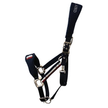 Load image into Gallery viewer, Kingsland Classic Halter with Fleece (black &amp; navy)
