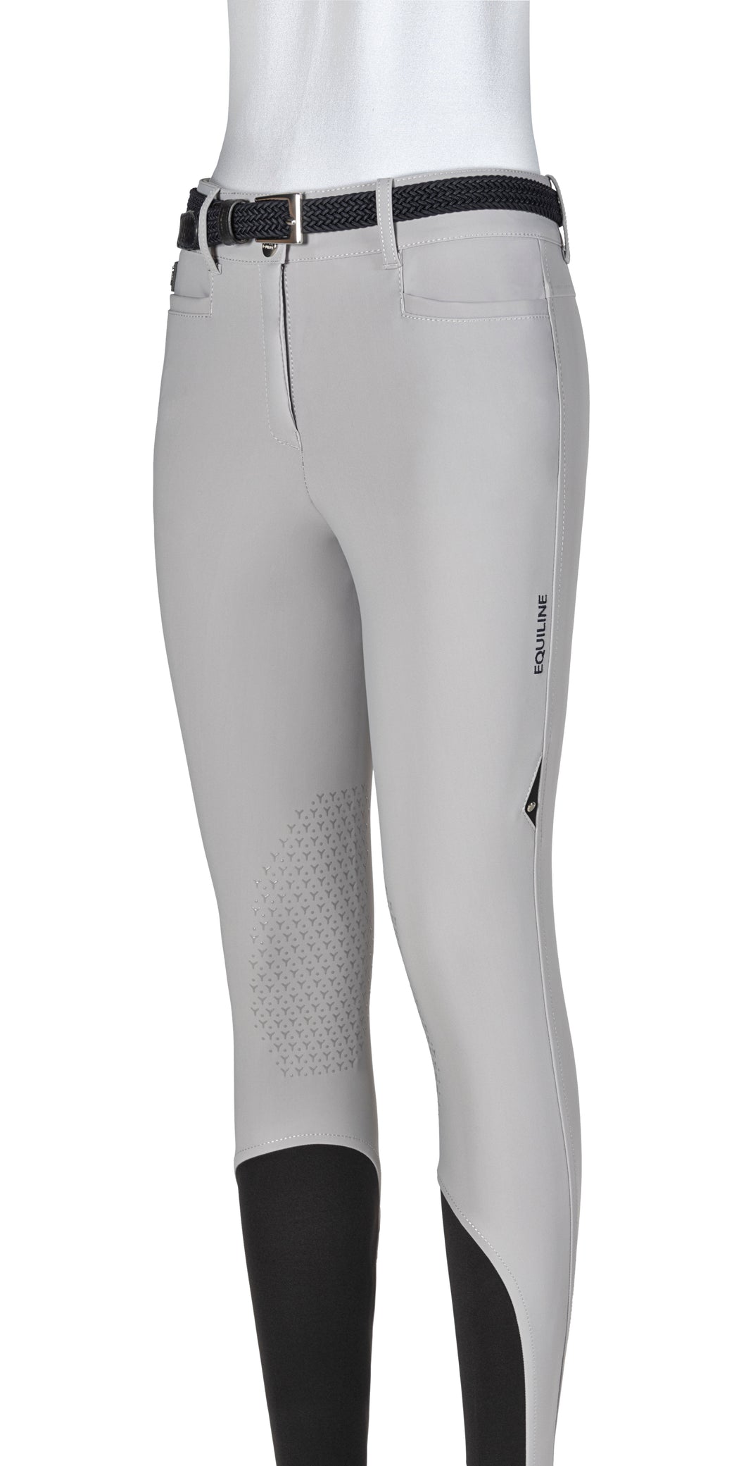 Equiline Women's Knee Grip Breeches Ernaek Higher Waist (tempest, ice & white)
