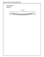 Load image into Gallery viewer, Equiline Browband With Silver Clincher

